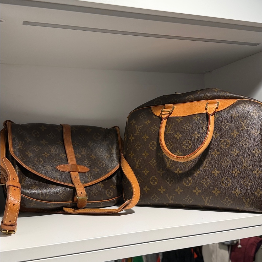 Collection of 3 authentic Louis Vuitton bags, plus free Kate Spade bag!!